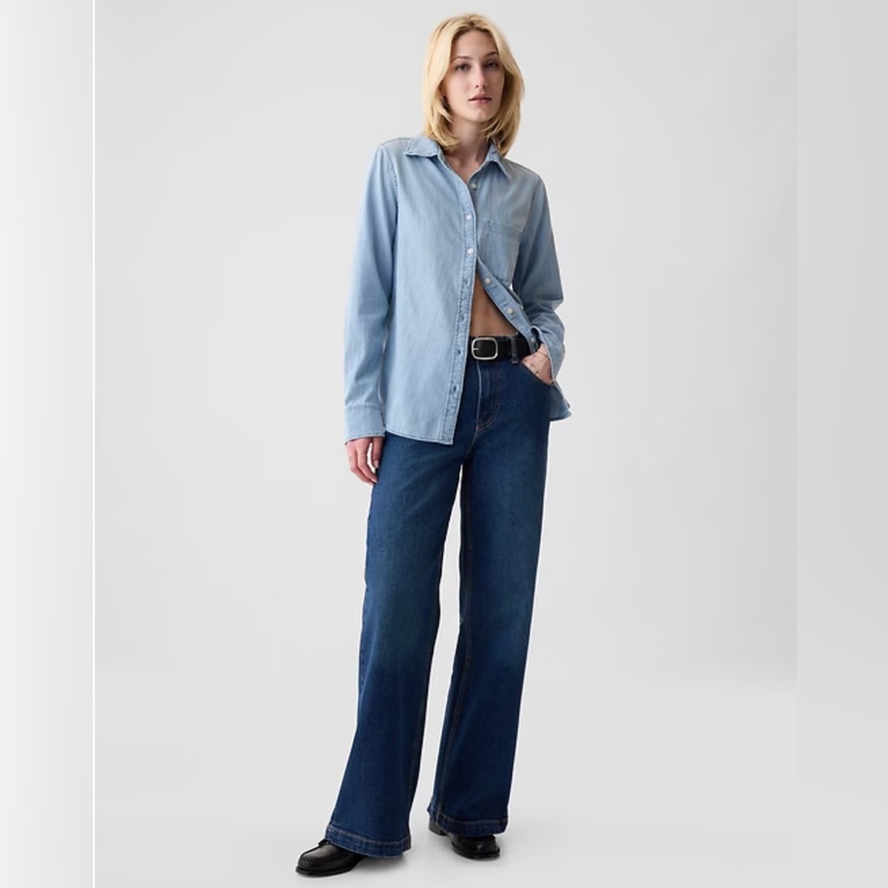 GAP Organic Cotton Denim Shirt - Picture 3 of 9